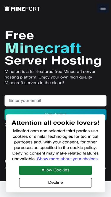 Minefort - Free Minecraft Servers