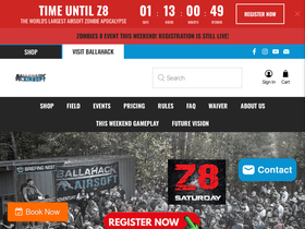 'ballahackairsoft.com' screenshot