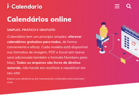'icalendario.pt' screenshot
