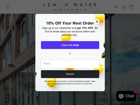 lemonwaterwellness.ca homepage screenshot