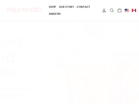 Rejuvenate Muscle Health homepage screenshot