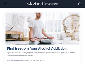 'alcoholrehabhelp.org' screenshot