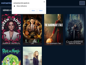 'voirseries.link' screenshot