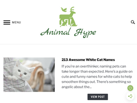 'animalhype.com' screenshot