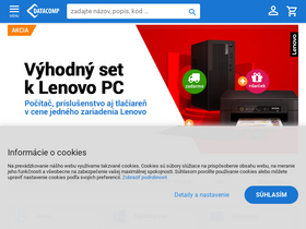 'datacomp.sk' screenshot