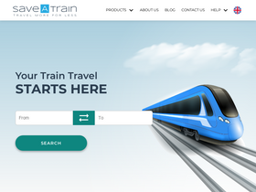 'saveatrain.com' screenshot