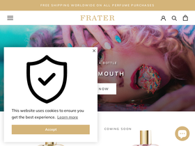 frater.com homepage screenshot