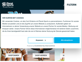 'planet-sports.de' screenshot