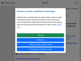 'petice.com' screenshot