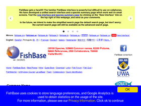 'fishbase.se' screenshot