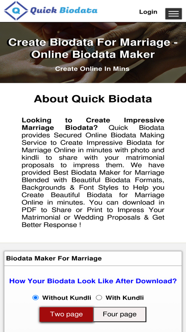 quickbiodata.com