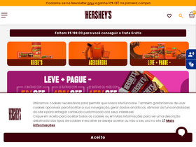 'hersheys.com.br' screenshot