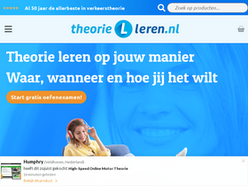 'theorie-leren.nl' screenshot