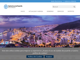 'santacruzdetenerife.es' screenshot