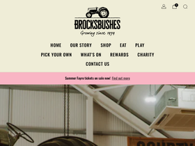 Brocksbushes homepage screenshot