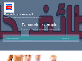 'emploi-tunisie-travail.com' screenshot