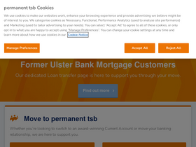 'permanenttsb.ie' screenshot