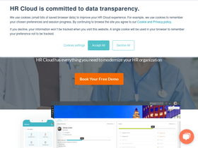 'hrcloud.com' screenshot