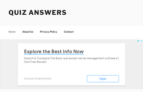 'quizandanswers.com' screenshot