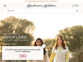 'gudrunsjoden.com' screenshot