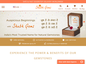 'shubhgems.com' screenshot