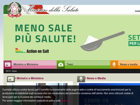 'salute.gov.it' screenshot