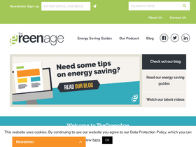 'thegreenage.co.uk' screenshot