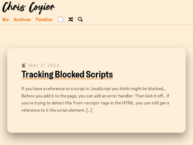 'chriscoyier.net' screenshot