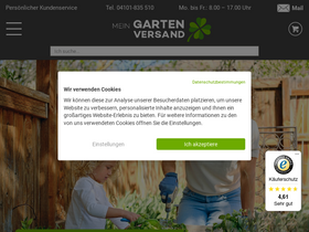 'meingartenversand.de' screenshot