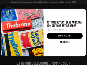 bronxnativeshop.com homepage screenshot