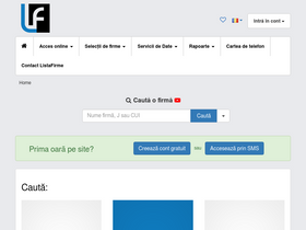 'listafirme.ro' screenshot