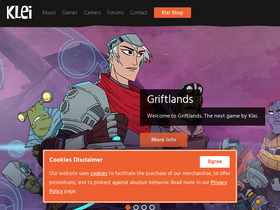 'klei.com' screenshot