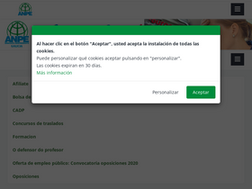 'anpegalicia.es' screenshot