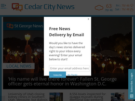 'cedarcityutah.com' screenshot