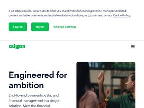 'adyen.com' screenshot