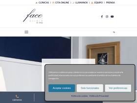 'faceclinic.es' screenshot