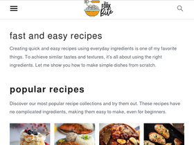 'theforkbite.com' screenshot