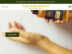 wildfloweressential.com homepage screenshot