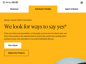 'chubb.com' screenshot