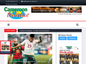 'cameroon-tribune.cm' screenshot