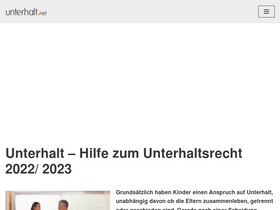 'unterhalt.net' screenshot