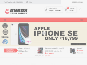 'unboxyourmobile.com' screenshot