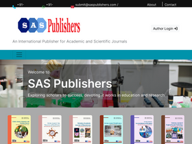 'saspublishers.com' screenshot