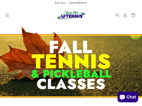 johnnyallentennis.com homepage screenshot