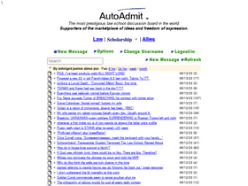 'autoadmit.com' screenshot