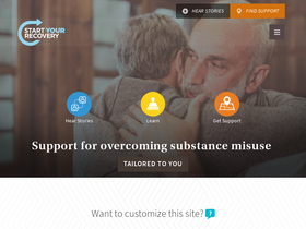'startyourrecovery.org' screenshot