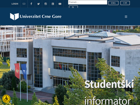 'ucg.ac.me' screenshot