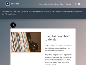 'youtube-dj.com' screenshot