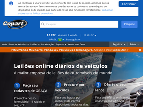 'copart.com.br' screenshot