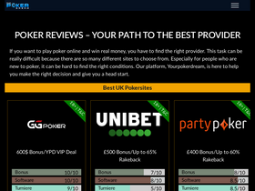 'yourpokerdream.com' screenshot